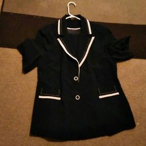 Vintage woman's L navy suit